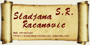 Slađana Račanović vizit kartica